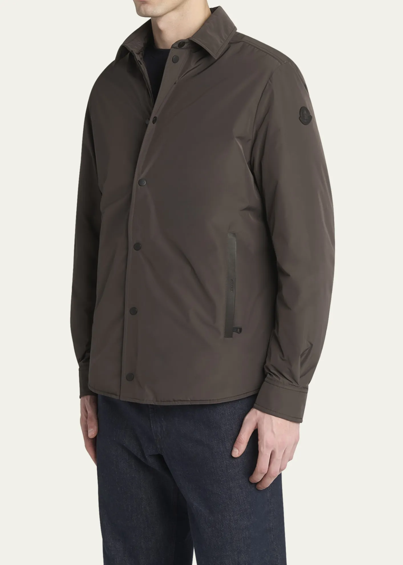 MonclerMen's Edit Dark Brown Gascogne Shirt Jacket