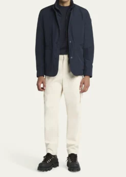 MonclerMen's Edit Navy Brieuc Jacket