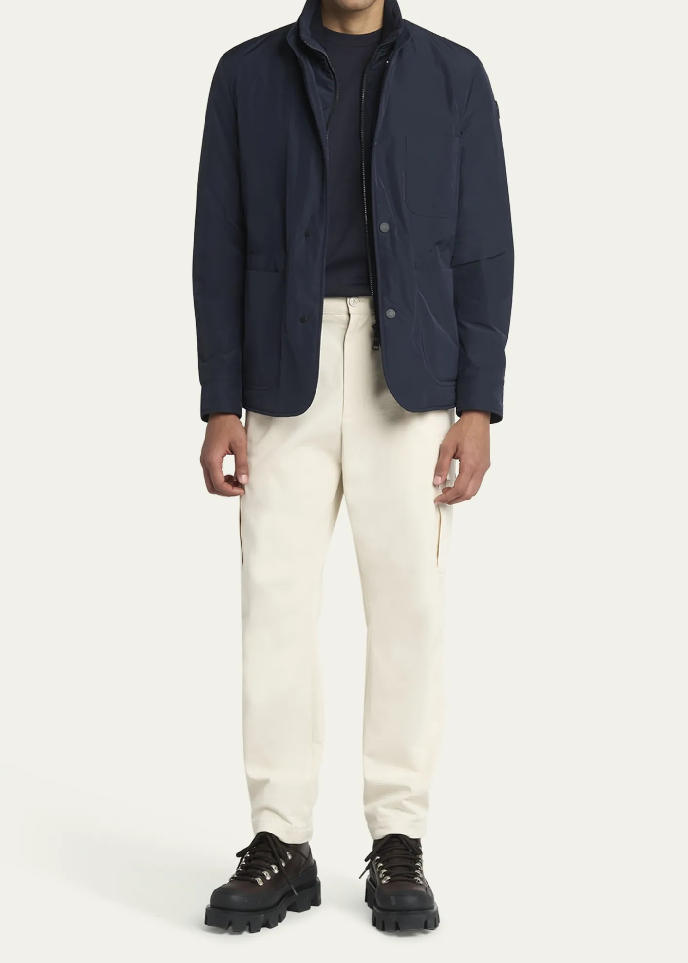 MonclerMen's Edit Navy Brieuc Jacket