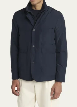 MonclerMen's Edit Navy Brieuc Jacket