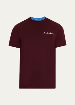 MonclerMen's Embroidered Logo Cotton T-Shirt
