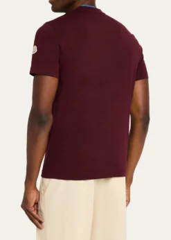 MonclerMen's Embroidered Logo Cotton T-Shirt