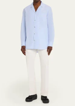 MonclerMen's Fil-a-Fil Cotton Long-Sleeve Shirt