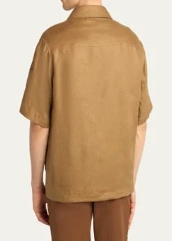 MonclerMen's Flax Short-Sleeve Utility Shirt