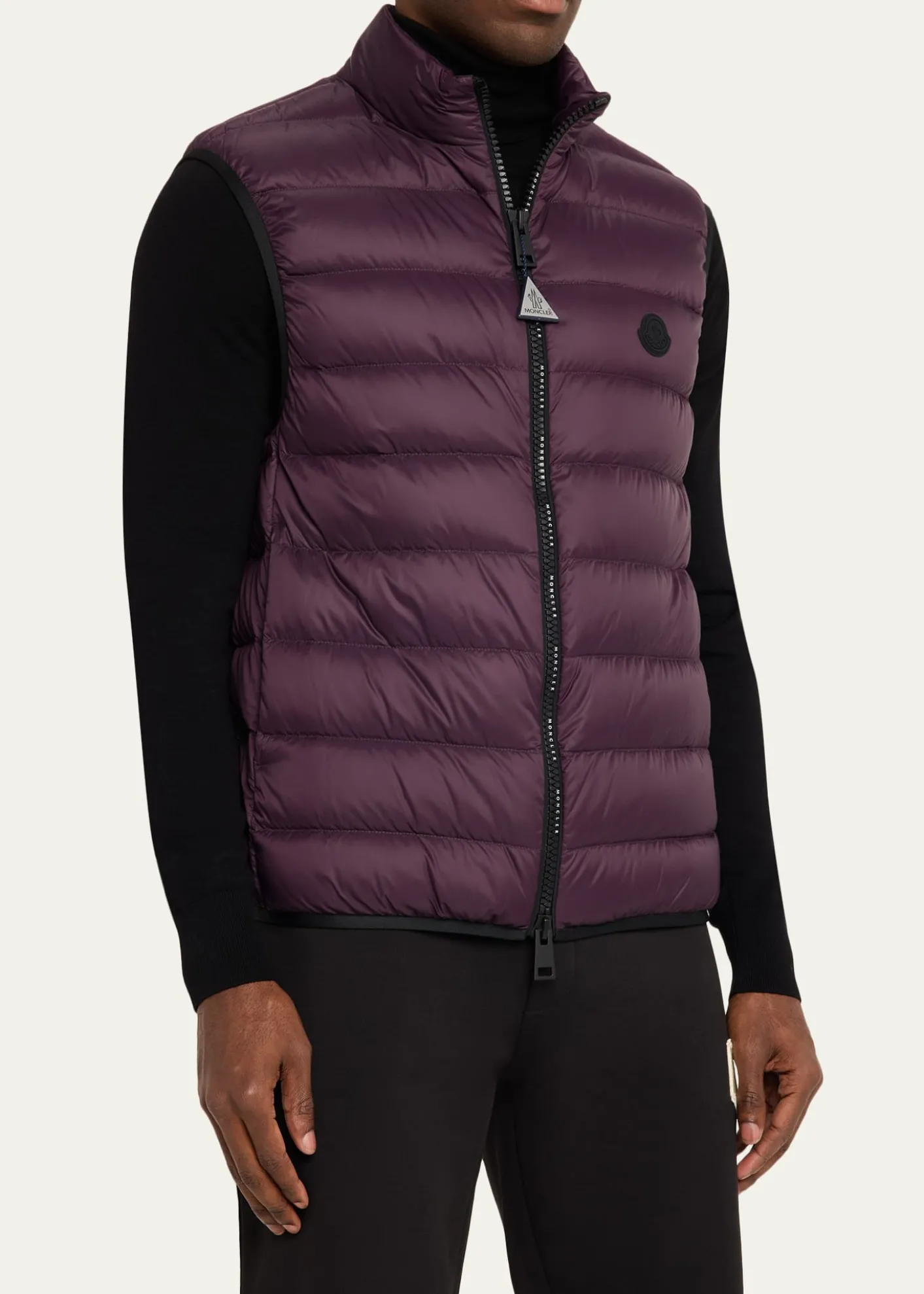 MonclerMen's Full-Zip Nylon Quilted Vest