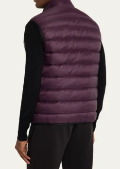 MonclerMen's Full-Zip Nylon Quilted Vest