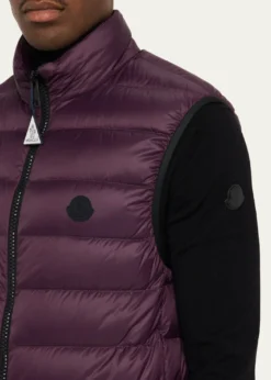 MonclerMen's Full-Zip Nylon Quilted Vest