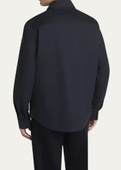 MonclerMen's Gabardine Snap-Front Overshirt