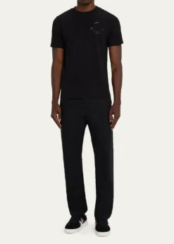 MonclerMen's Glossy Logo Crewneck T-Shirt