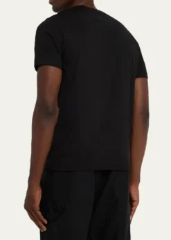 MonclerMen's Glossy Logo Crewneck T-Shirt