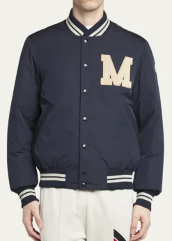 MonclerMen's Lateltin Padded Varsity Bomber Jacket
