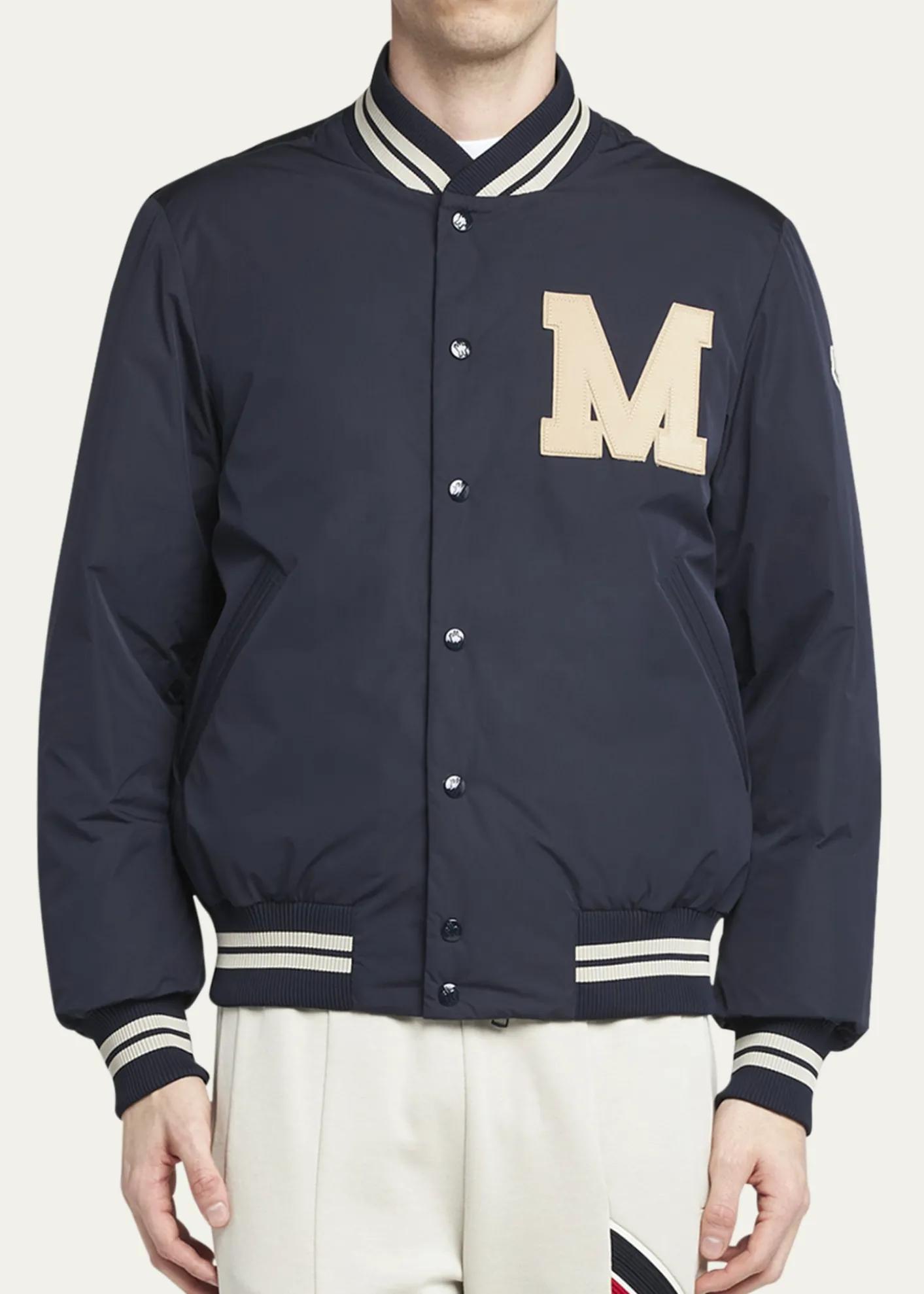 MonclerMen's Lateltin Padded Varsity Bomber Jacket