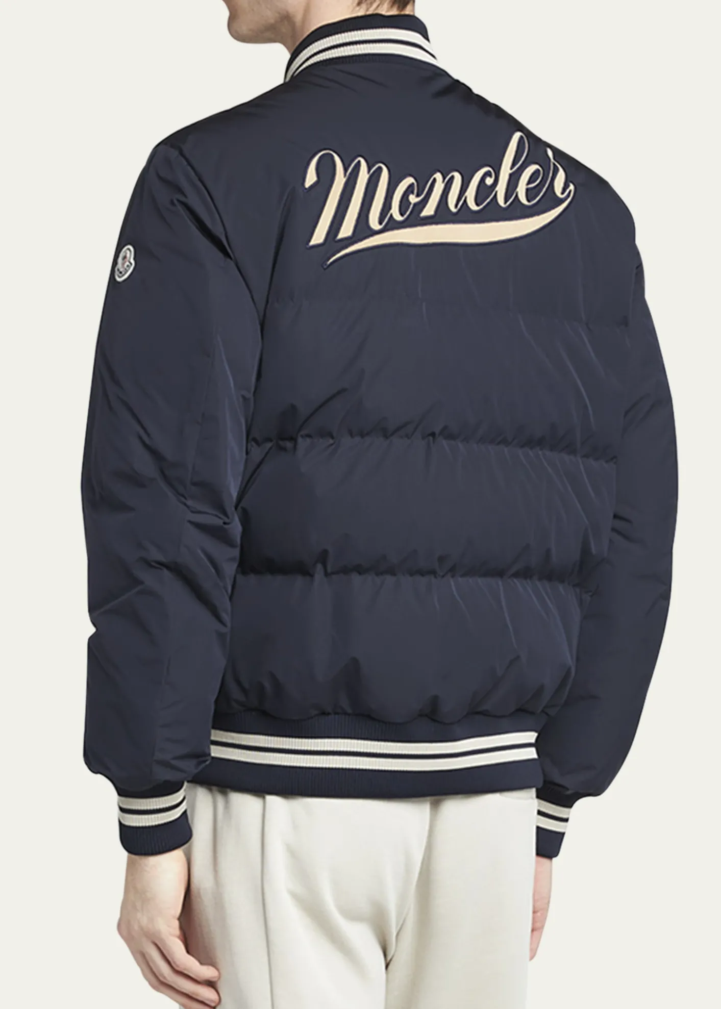 MonclerMen's Lateltin Padded Varsity Bomber Jacket