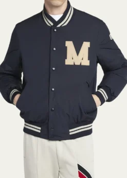 MonclerMen's Lateltin Padded Varsity Bomber Jacket