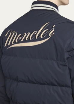 MonclerMen's Lateltin Padded Varsity Bomber Jacket
