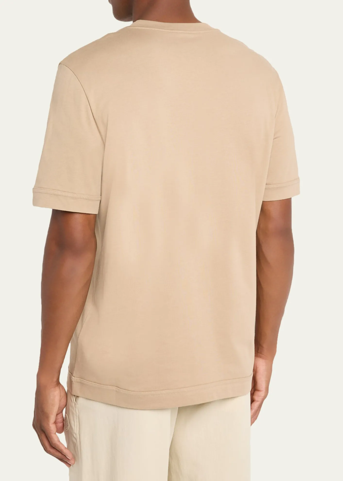 MonclerMen's Leather Logo Crewneck T-Shirt