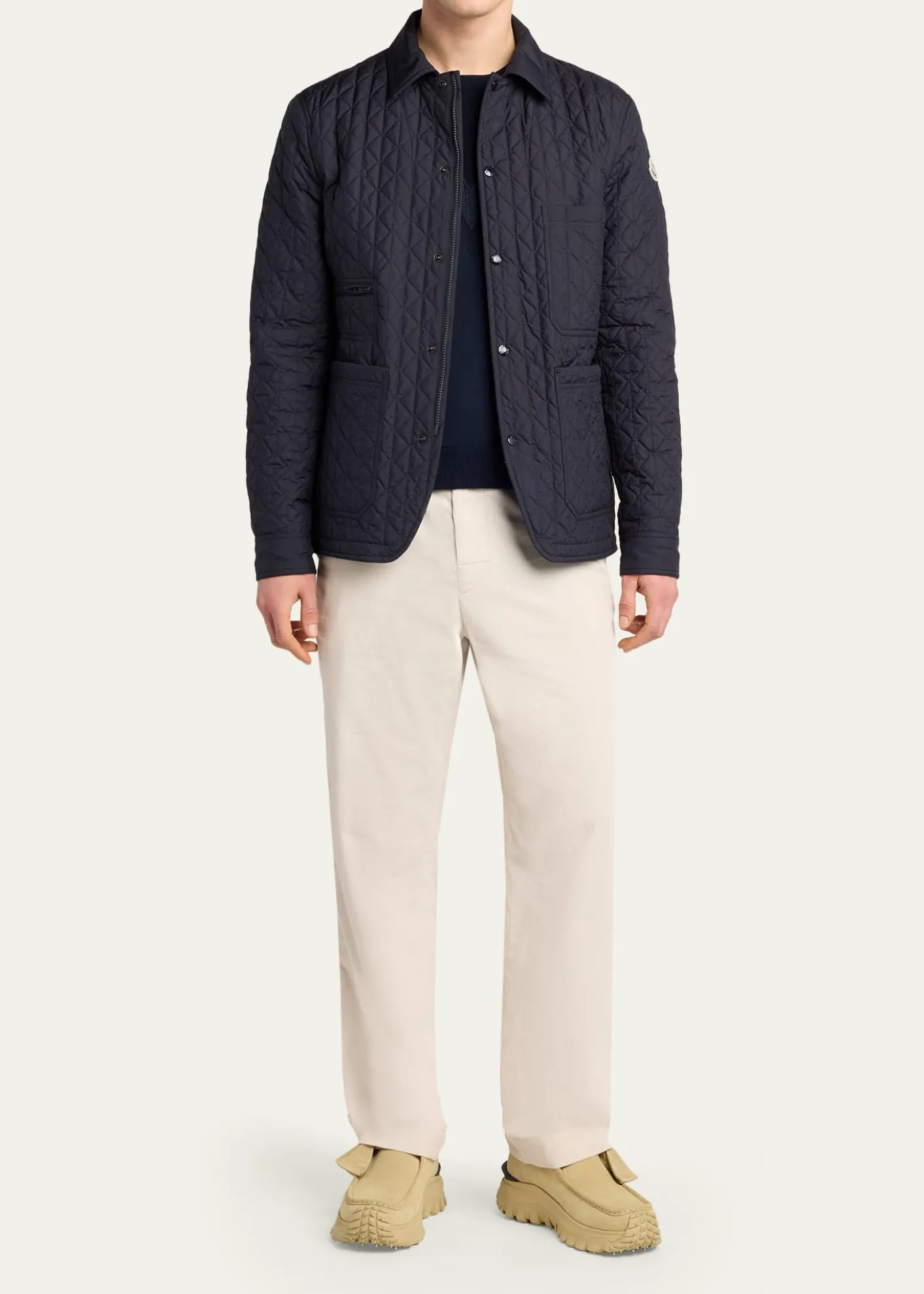 MonclerMen's Logo Quilted Jacket