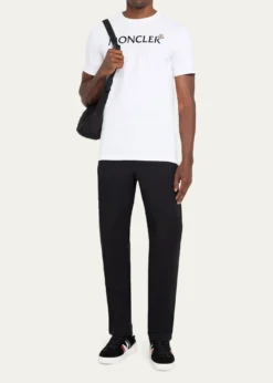 MonclerMen's Logo Script Crewneck T-Shirt