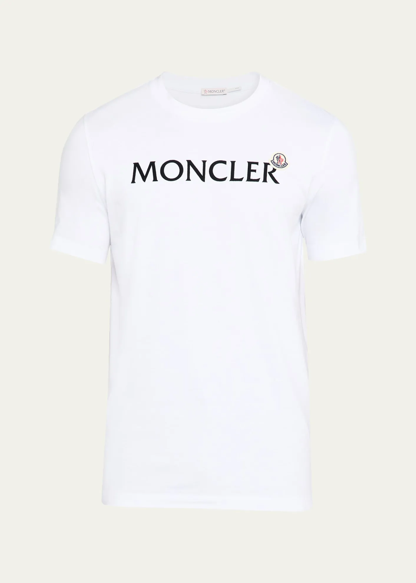 MonclerMen's Logo Script Crewneck T-Shirt