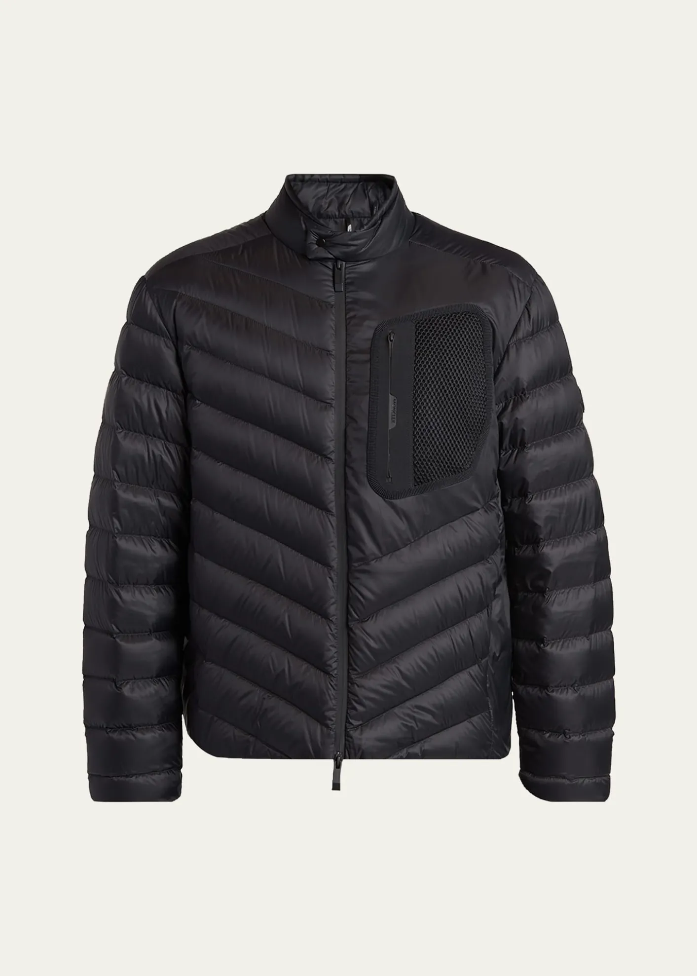 MonclerMen's Mackinac Diagonal-Quilted Down Biker Jacket
