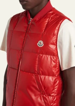 MonclerMen's Matte Polyester Quilted Vest