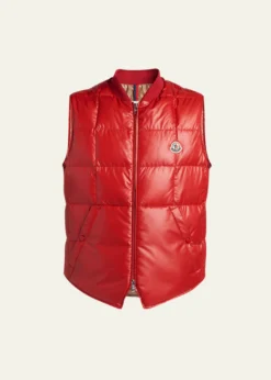 MonclerMen's Matte Polyester Quilted Vest