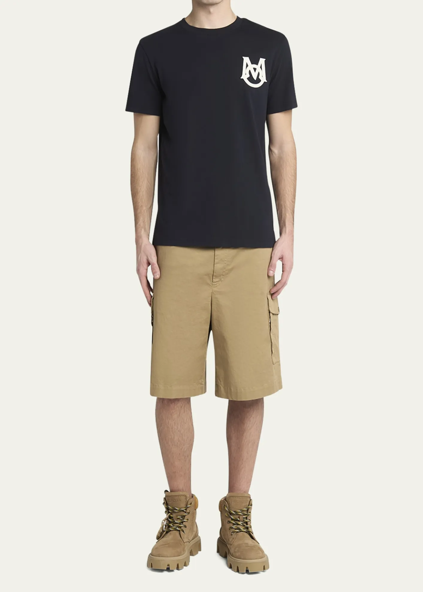 MonclerMen's Monogram Applique Crewneck T-Shirt
