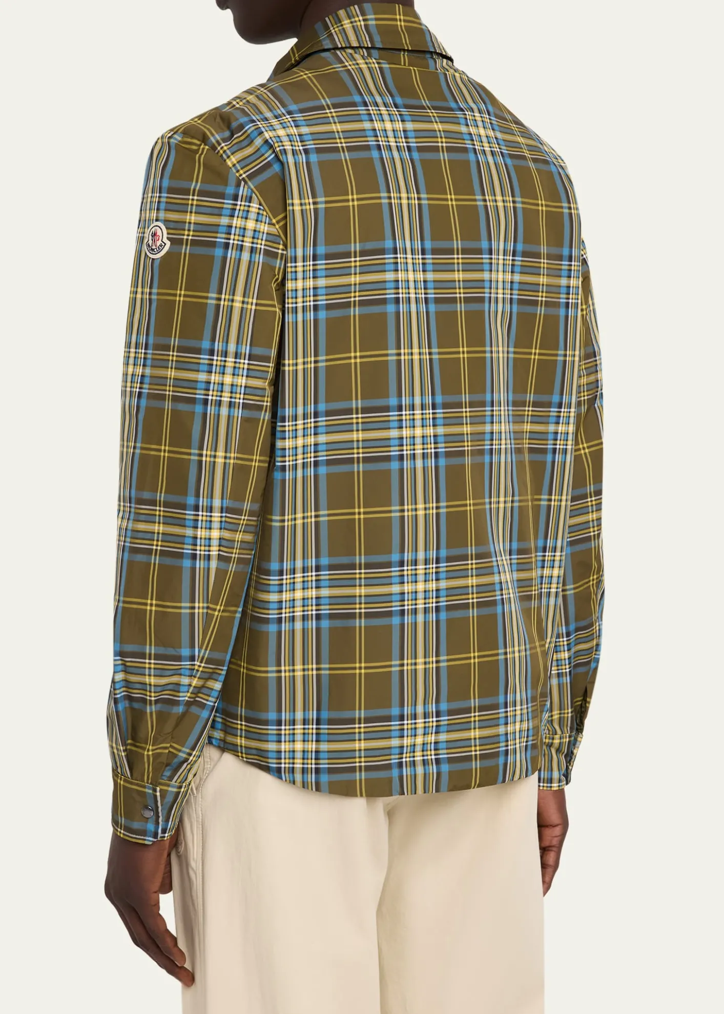 MonclerMen's Monogram Checked Nylon Shirt Jacket