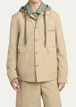 MonclerMen's Nanav Seersucker Shirt Jacket