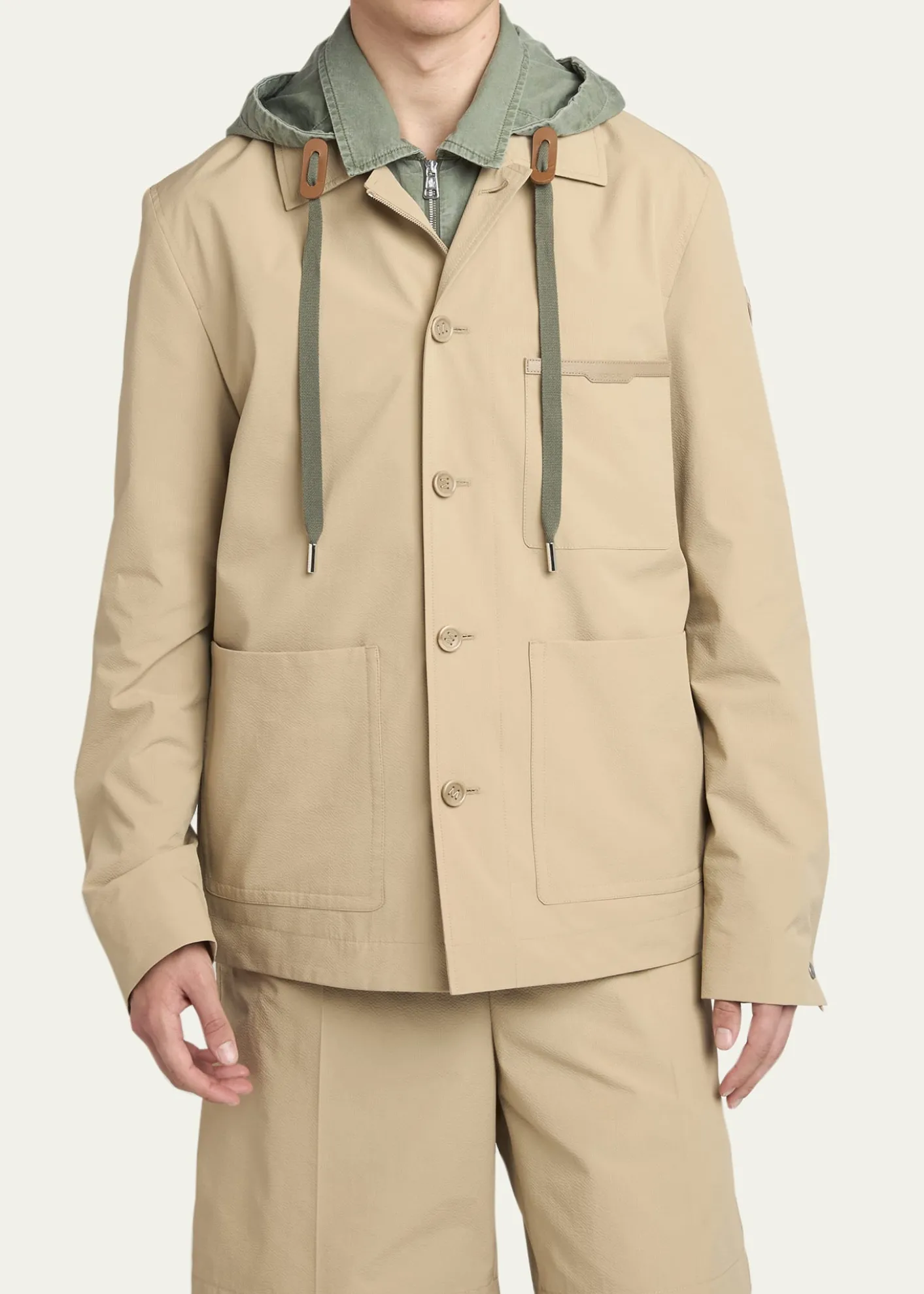 MonclerMen's Nanav Seersucker Shirt Jacket