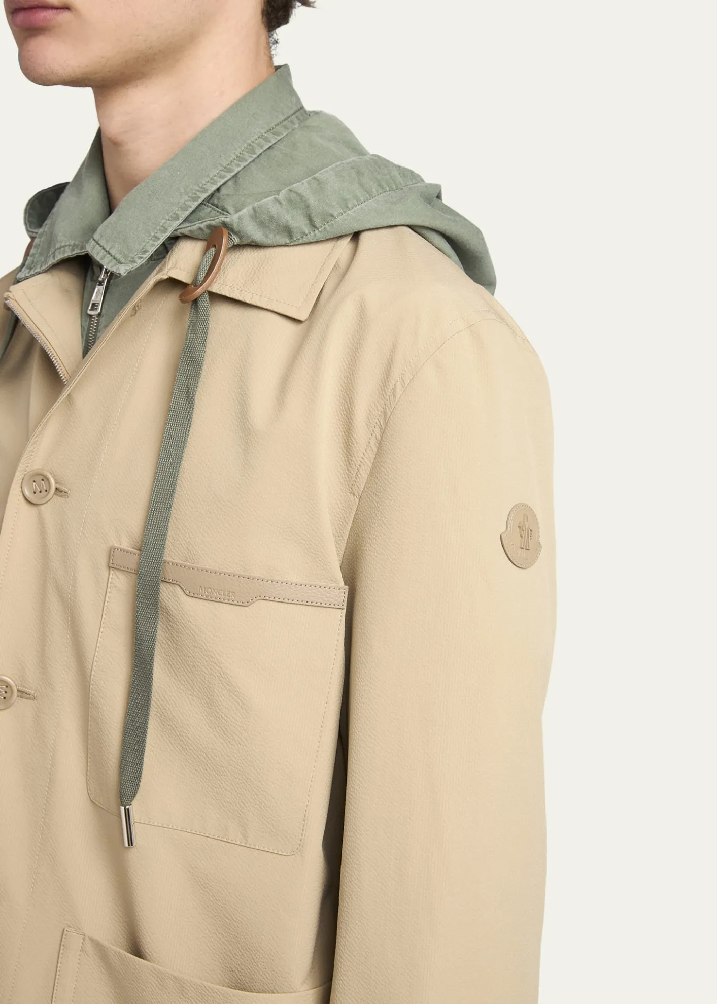 MonclerMen's Nanav Seersucker Shirt Jacket