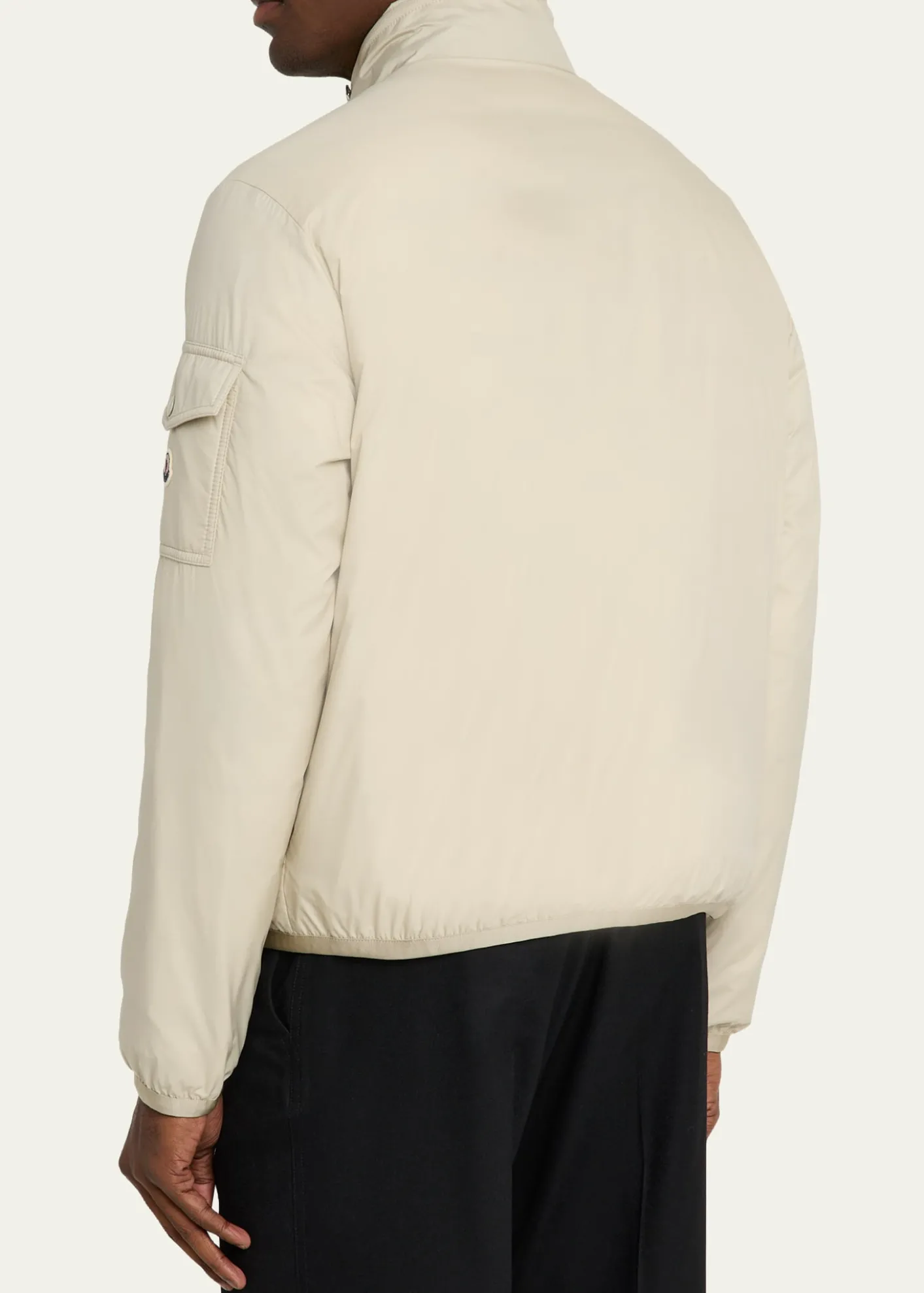 MonclerMen's Nylon Jacket with Stowaway Hood