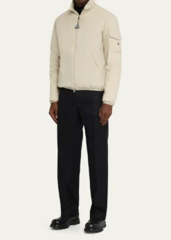 MonclerMen's Nylon Jacket with Stowaway Hood