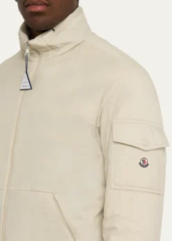 MonclerMen's Nylon Jacket with Stowaway Hood