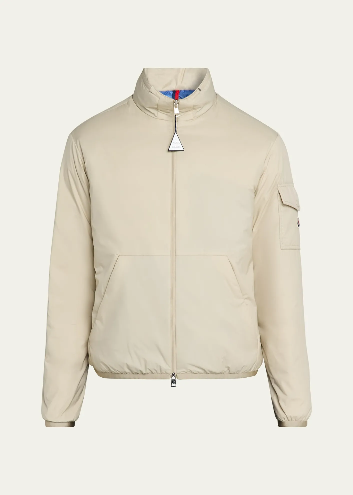 MonclerMen's Nylon Jacket with Stowaway Hood