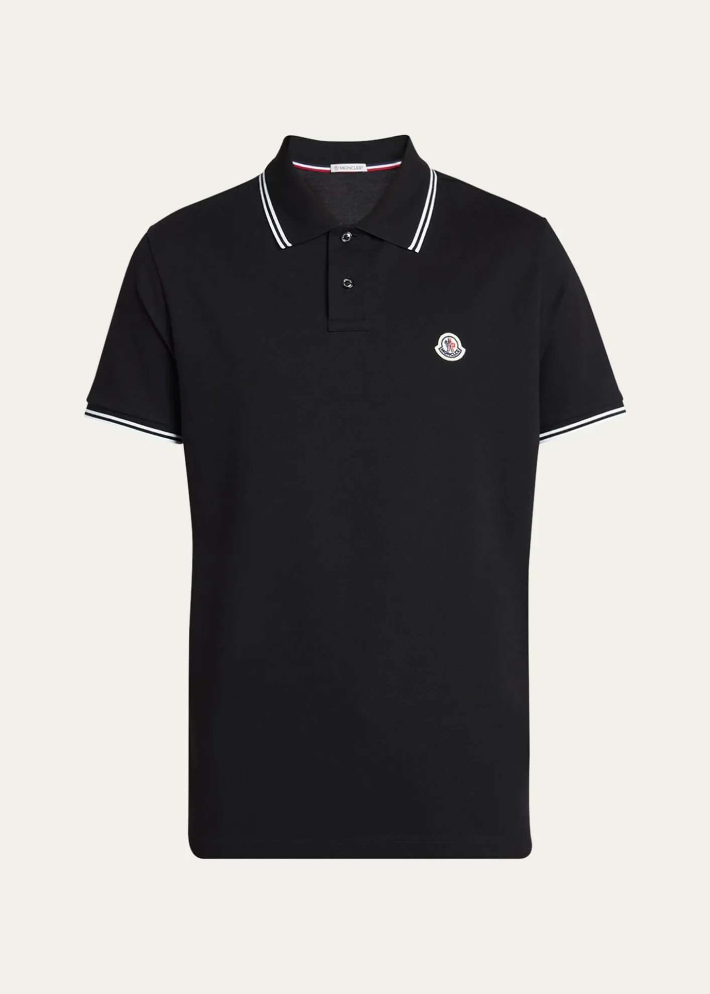 MonclerMen's Pique Logo Patch Polo Shirt