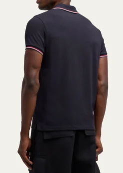 MonclerMen's Pique Logo Patch Polo Shirt