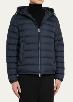 MonclerMen's Quilted Full-Zip Hooded Jacket