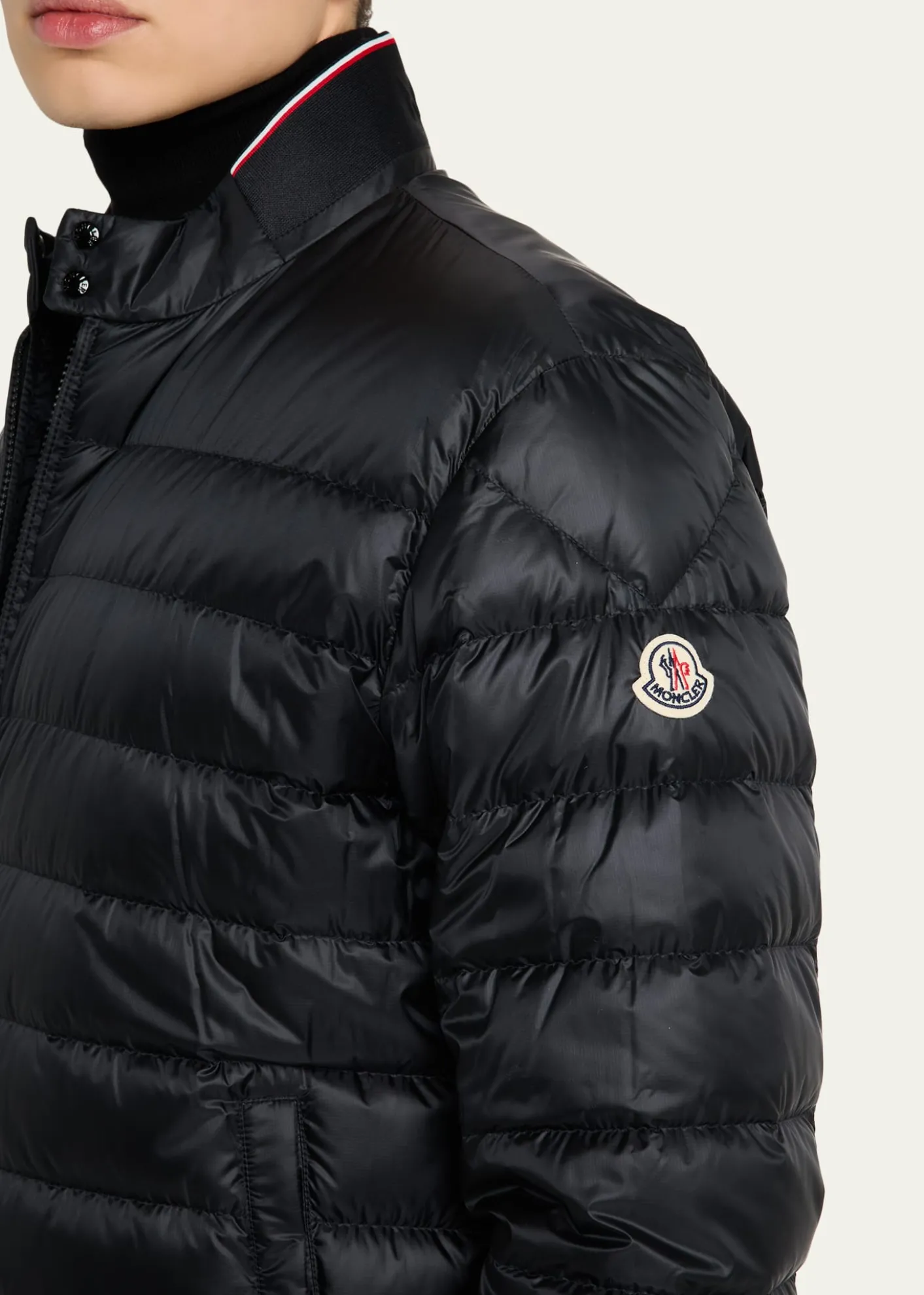 MonclerMen's Quilted Nylon Short Down Jacket