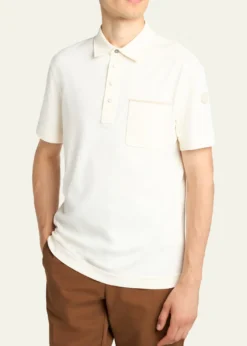 MonclerMen's Short-Sleeve Cotton Pique Polo Shirt