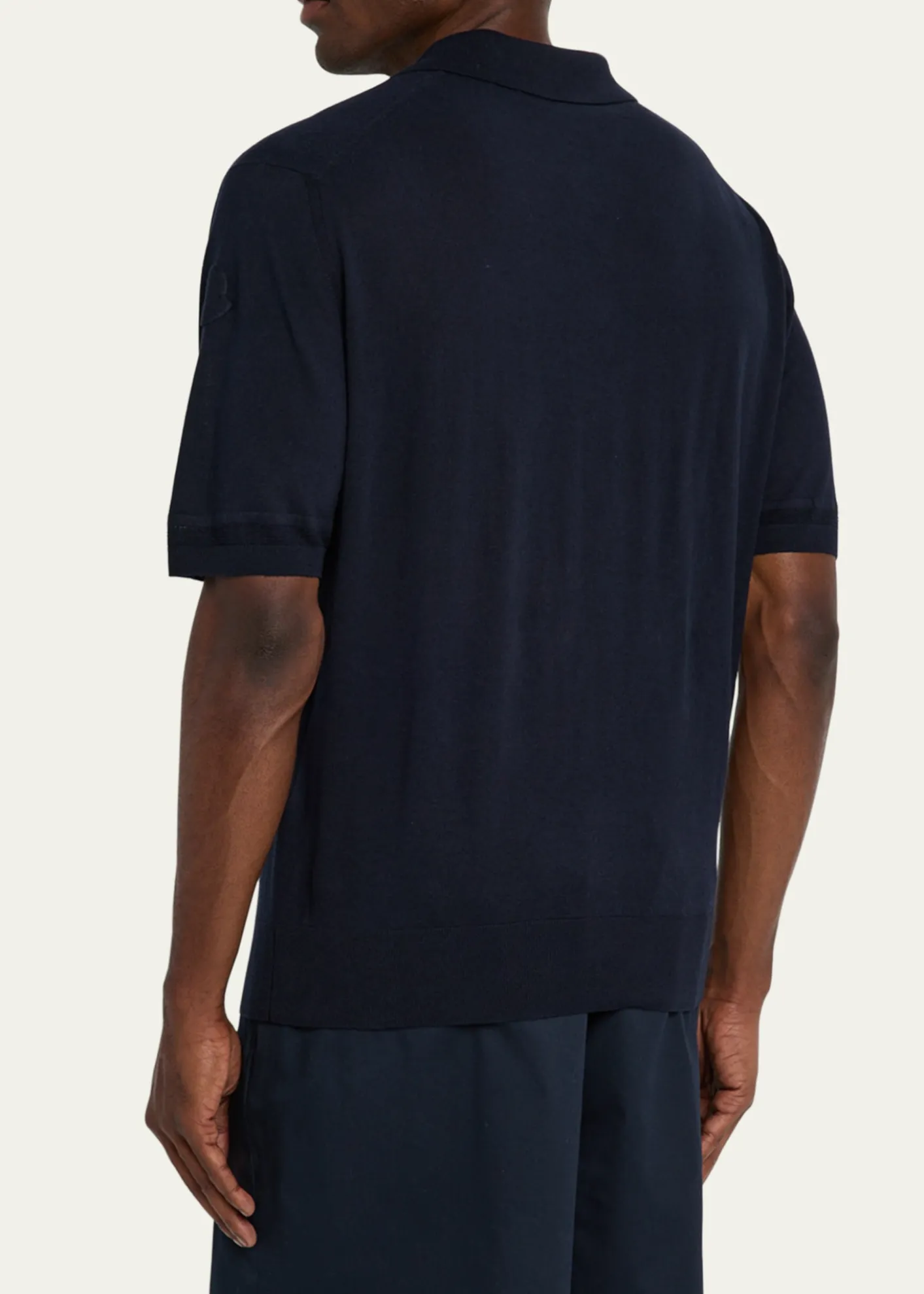 MonclerMen's Silk and Linen Knit Polo Shirt