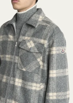 MonclerMen's Tartan Full-Zip Shirt Jacket