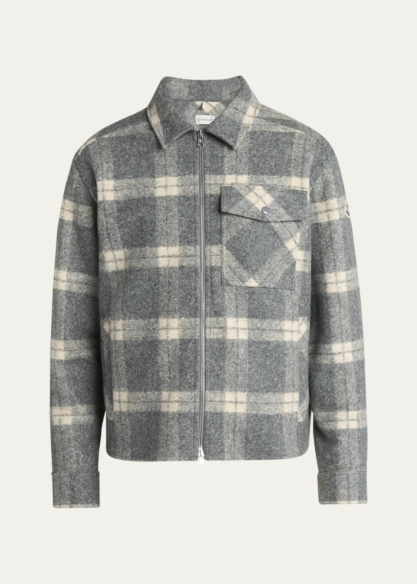 MonclerMen's Tartan Full-Zip Shirt Jacket