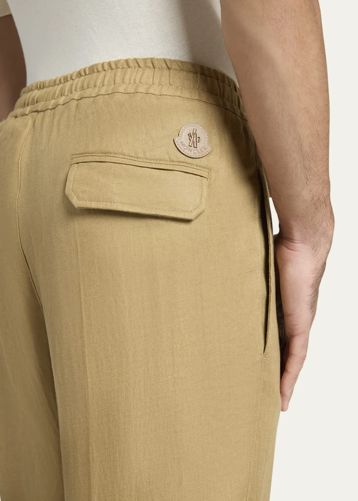 MonclerMen's Twill Linen Trousers