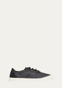 MonclerMen's Vera Leisure Denim Low-Top Sneakers