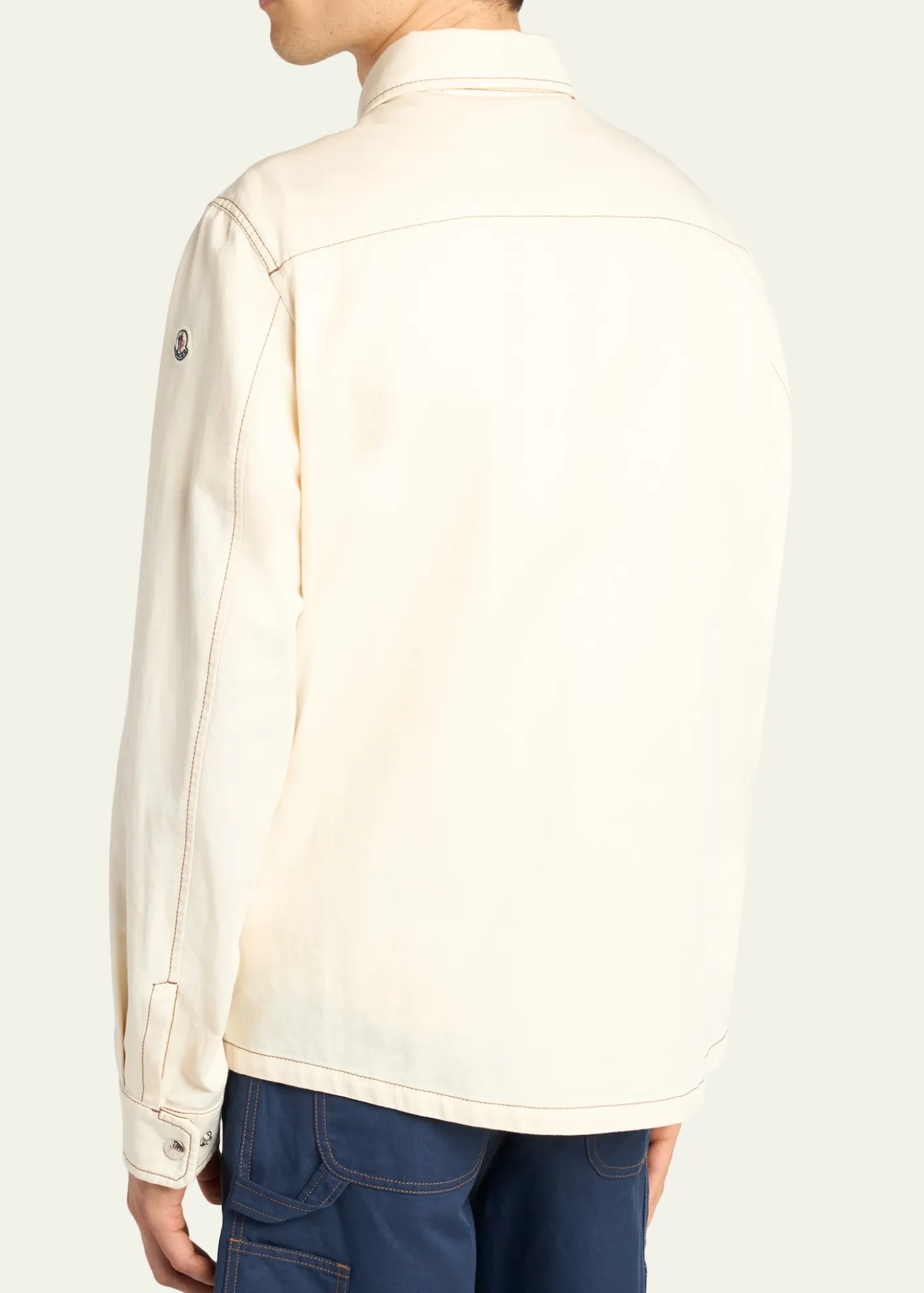 MonclerMen's Watagua Cotton and Flax Snap-Front Shirt Jacket