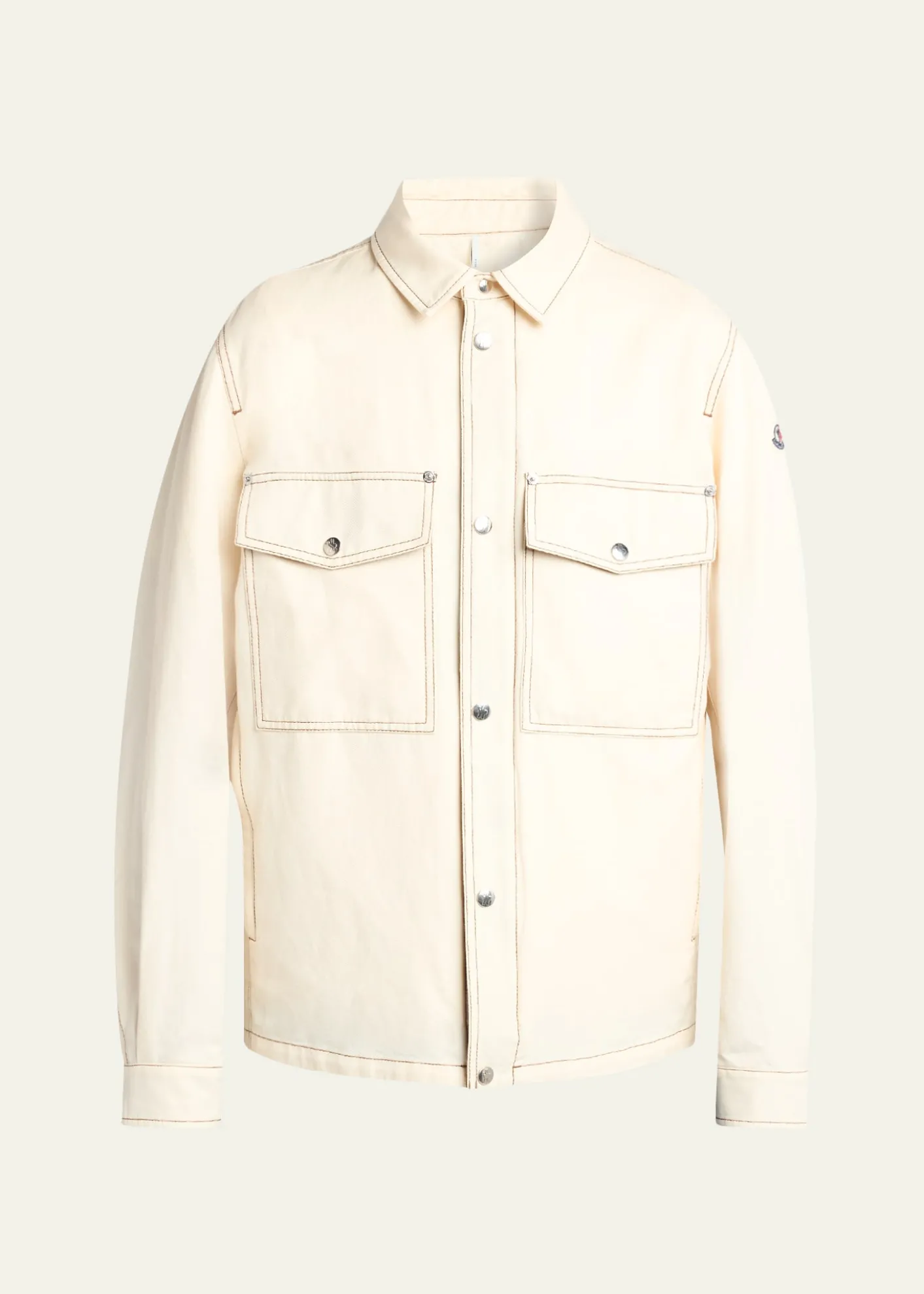 MonclerMen's Watagua Cotton and Flax Snap-Front Shirt Jacket