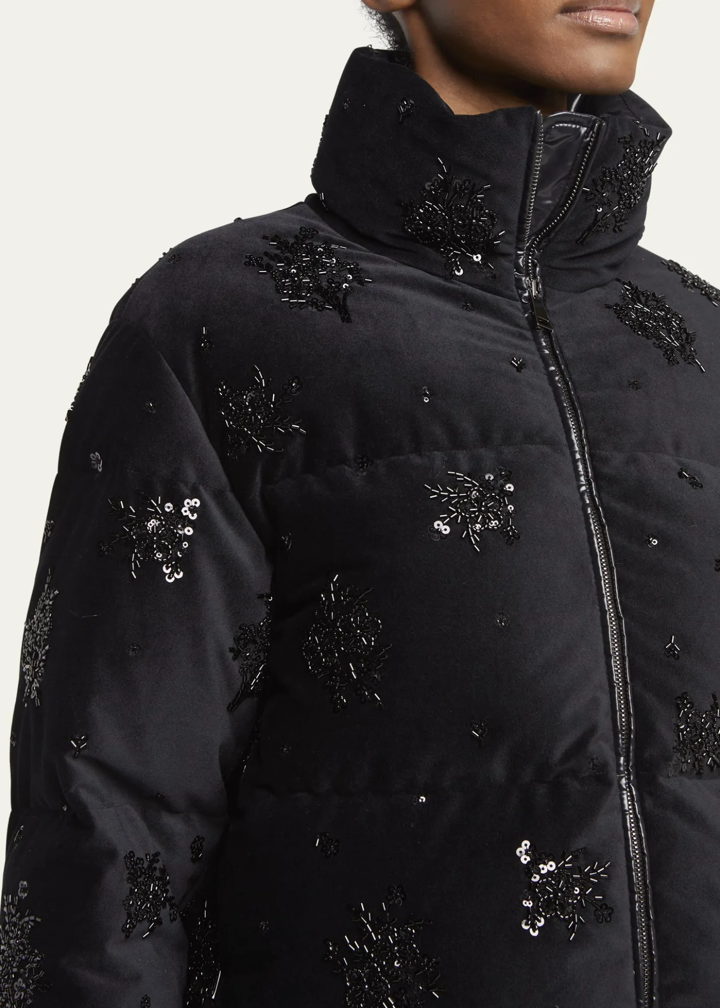 MonclerNelles Embellished Down Puffer Jacket