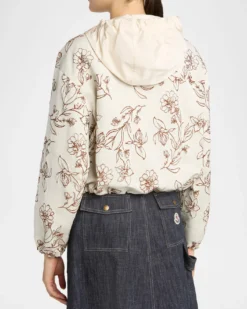 MonclerNepeta Hooded Floral Print Jacket