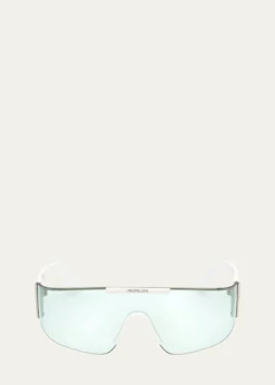 MonclerOmbrate Metal Shield Sunglasses